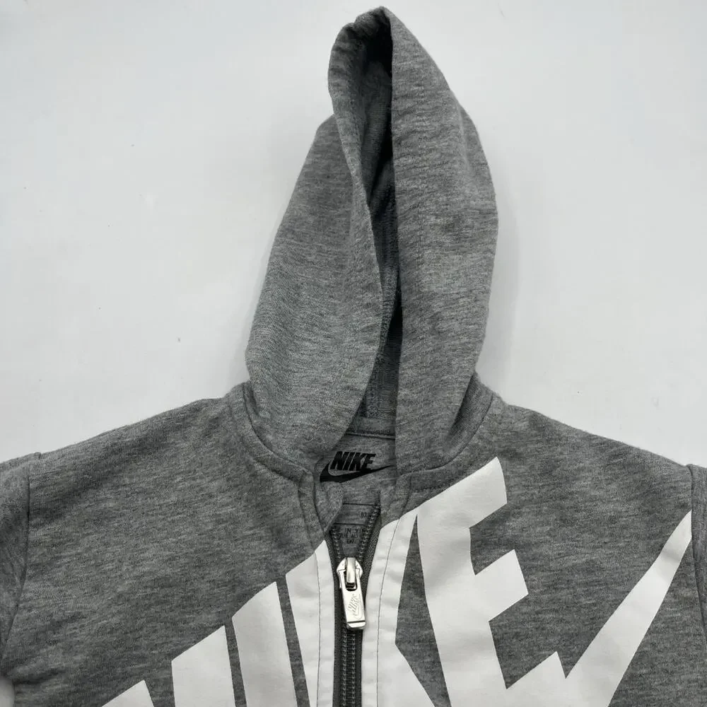 Nike Jump Suit Babies Size 6M Casual Jump Suit Grey Heather White Logo